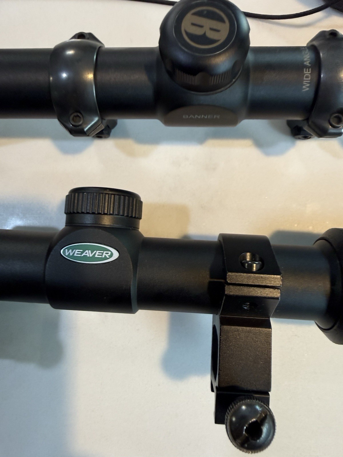 Bushnell Banner Wide Angle And Weaver Scope
