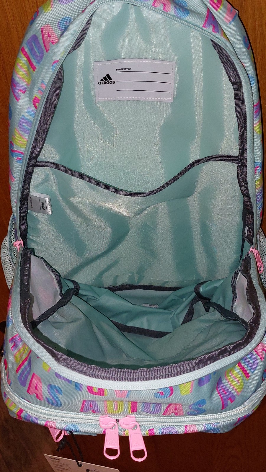 New Adidas Foundation 6 Backpack Aqua Pink Spark