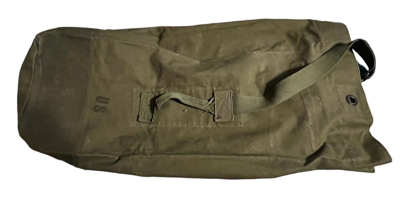 Authentic Vietnam Era USMC Military Duffle Bag - 1958 Marine Corps Name & Stamp