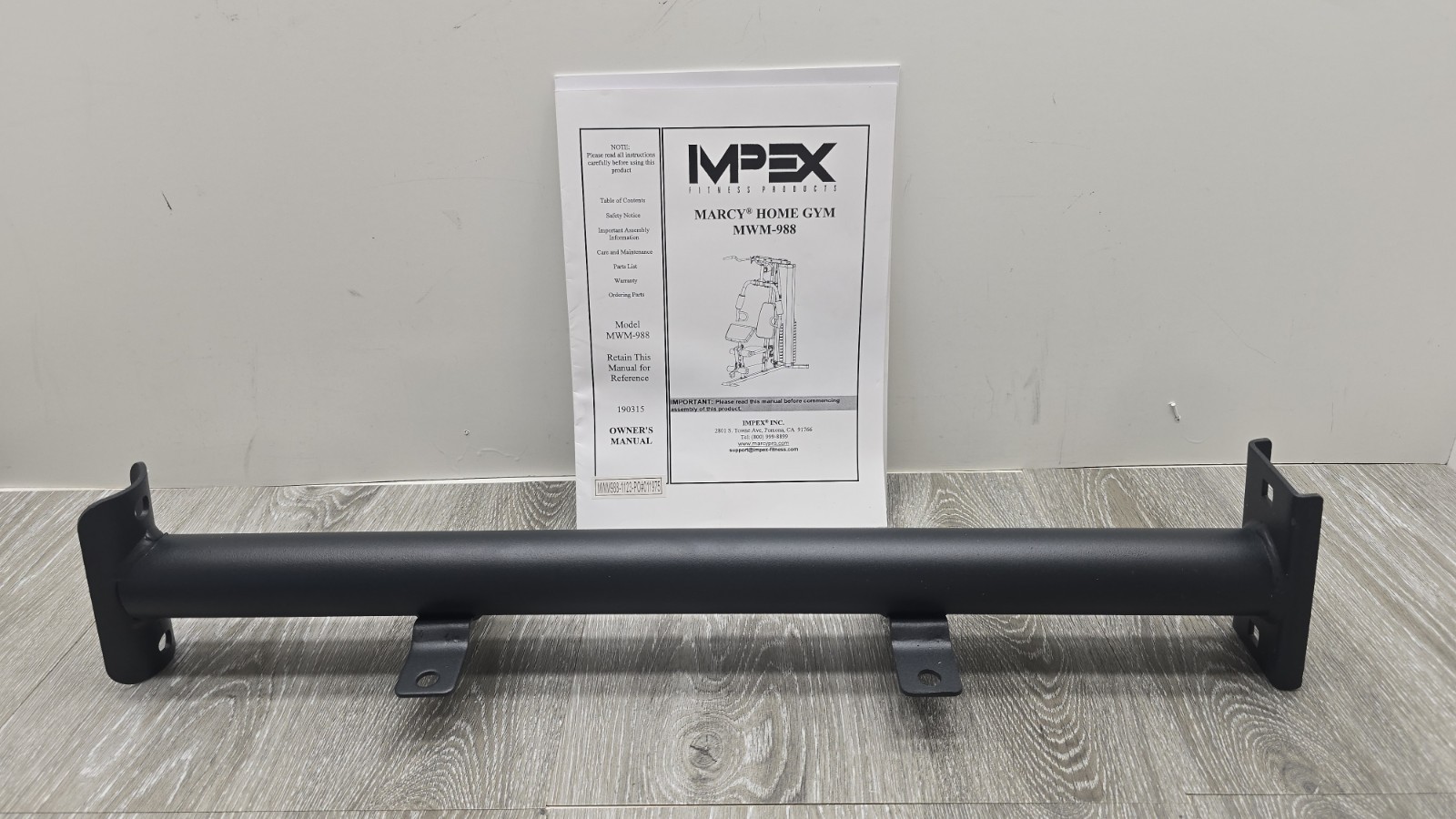 Marcy Home Gym OEM Seat Support Part #6 for MWM-988, 989 Brand New