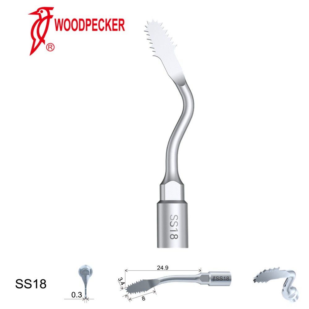 Woodpecker Dental Perio Bone Surgery Tips SS18 for Surgic Smart & AI Surgery