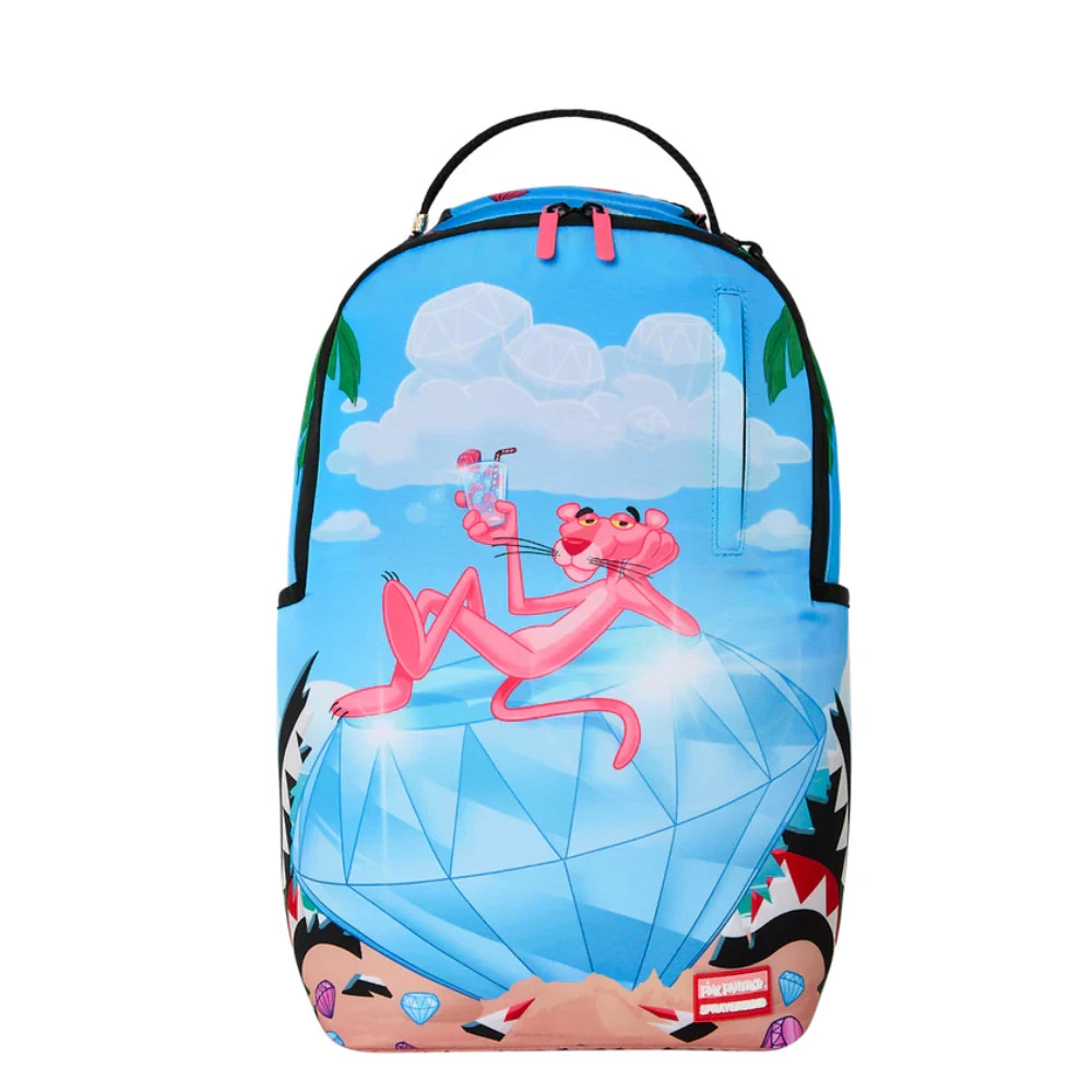 Sprayground x Pink Panther Giant Diamond Backpack🔥New Bookbag Large School Bag