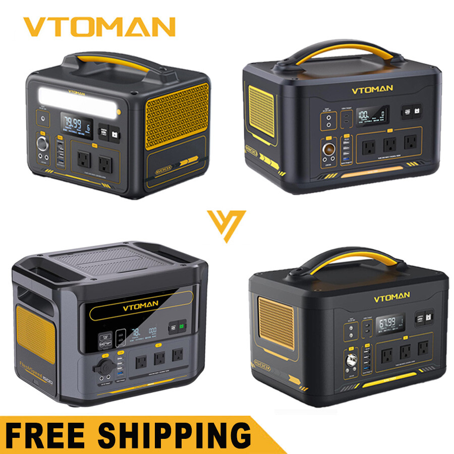 VTOMAN Jump 600X/1500X/1800 FlashSpeed 1500 Portable Power Station