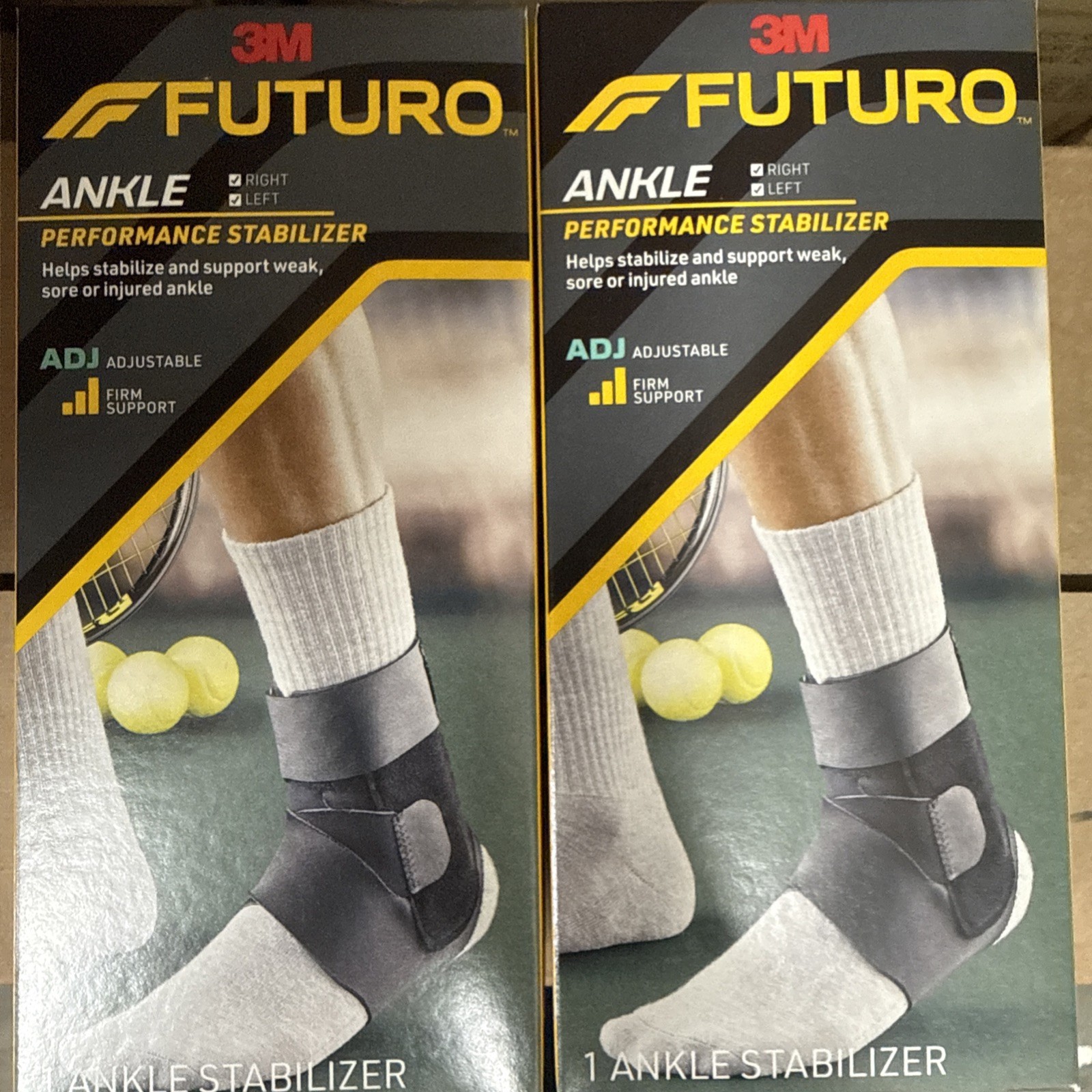 2 Boxes  Ankle Performance Stabilizer Firm Adjustable 1 Each