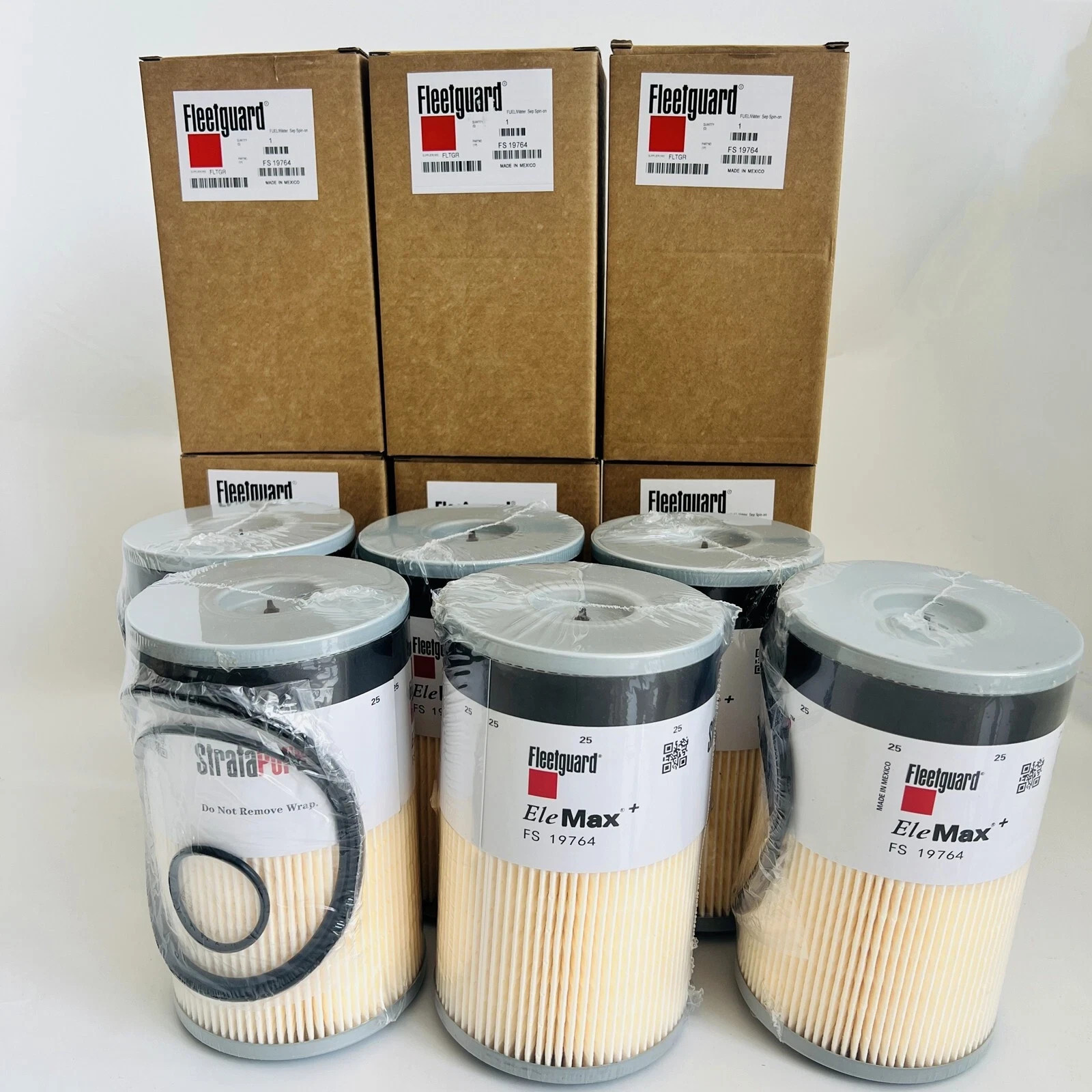 6 Pcs New FS19764 Fleetguard Fuel Water Separator Cummins Free Shipping