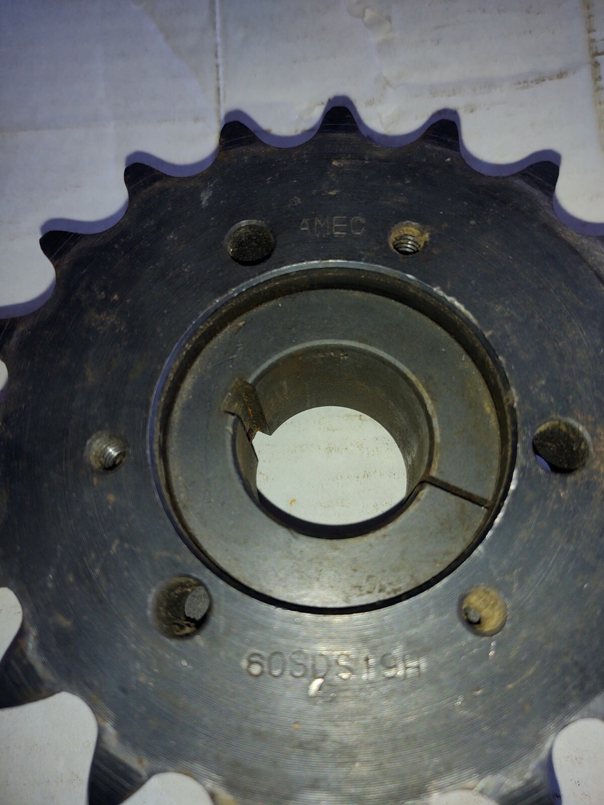 AMEC Sprocket 60SDS19H / Split Taper Bushing SDSX 1-1/4 XMT