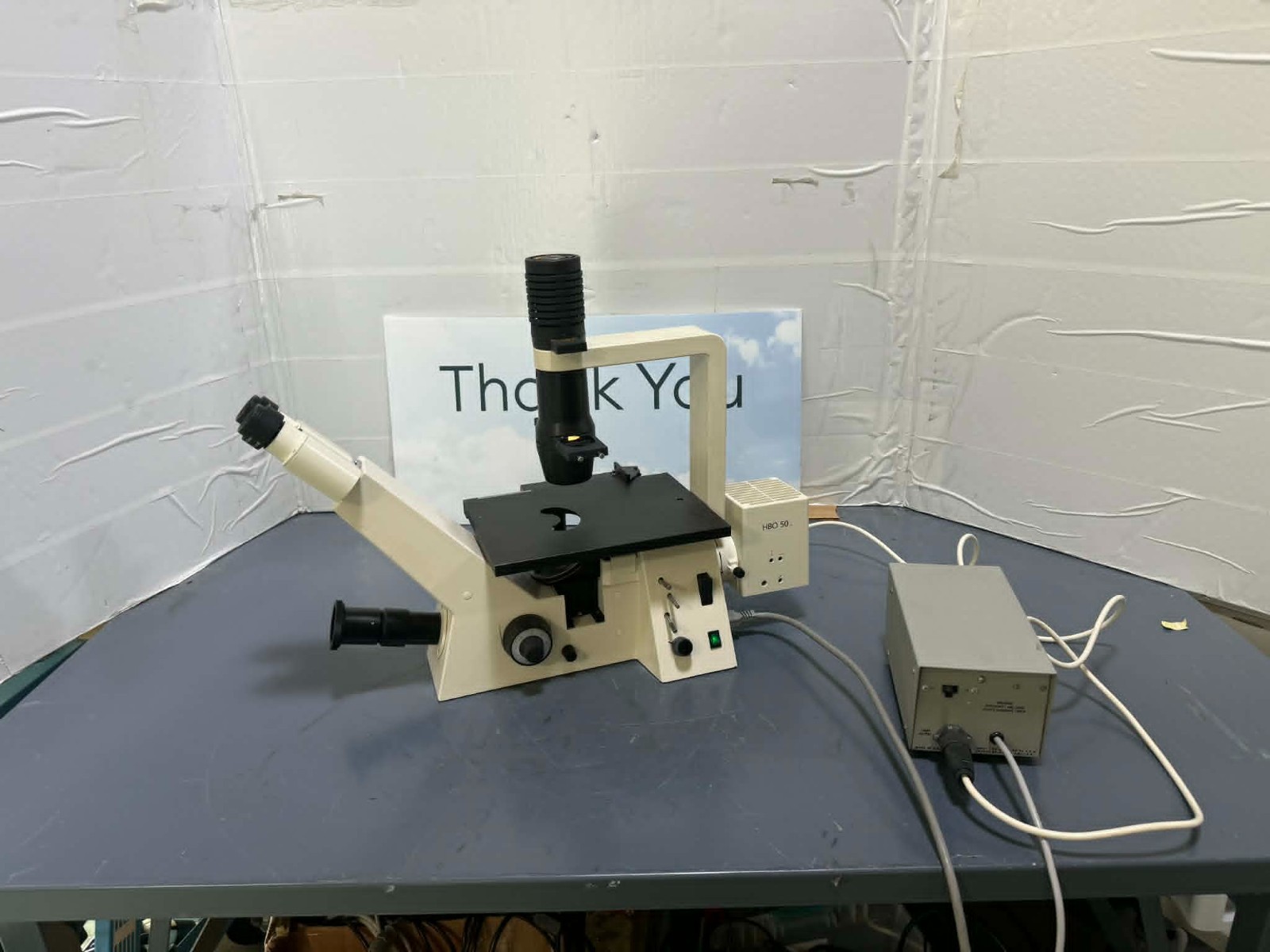 Microscope Zeiss Phase Contrast Invertoscope Axiovert 25 w HBO 25 CFL 2 P1 10X