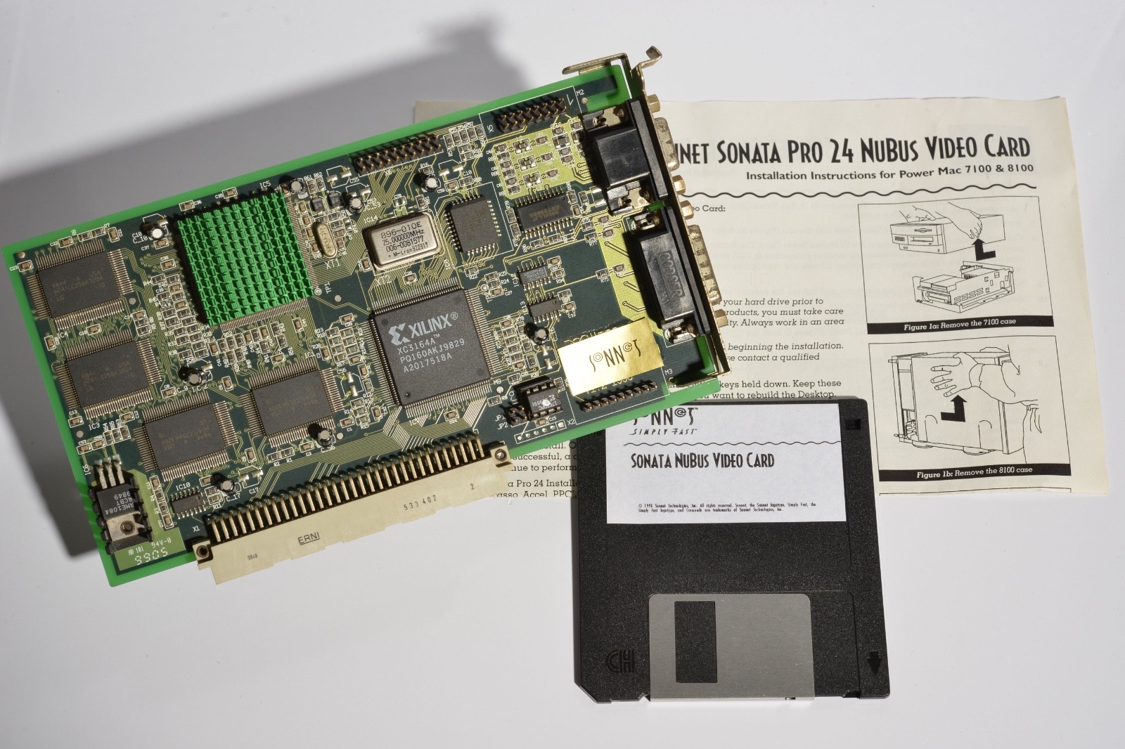 Sonnet Sonata Pro 24 NuBus Video Card Power Macintosh 7100 8100 VillageTronic