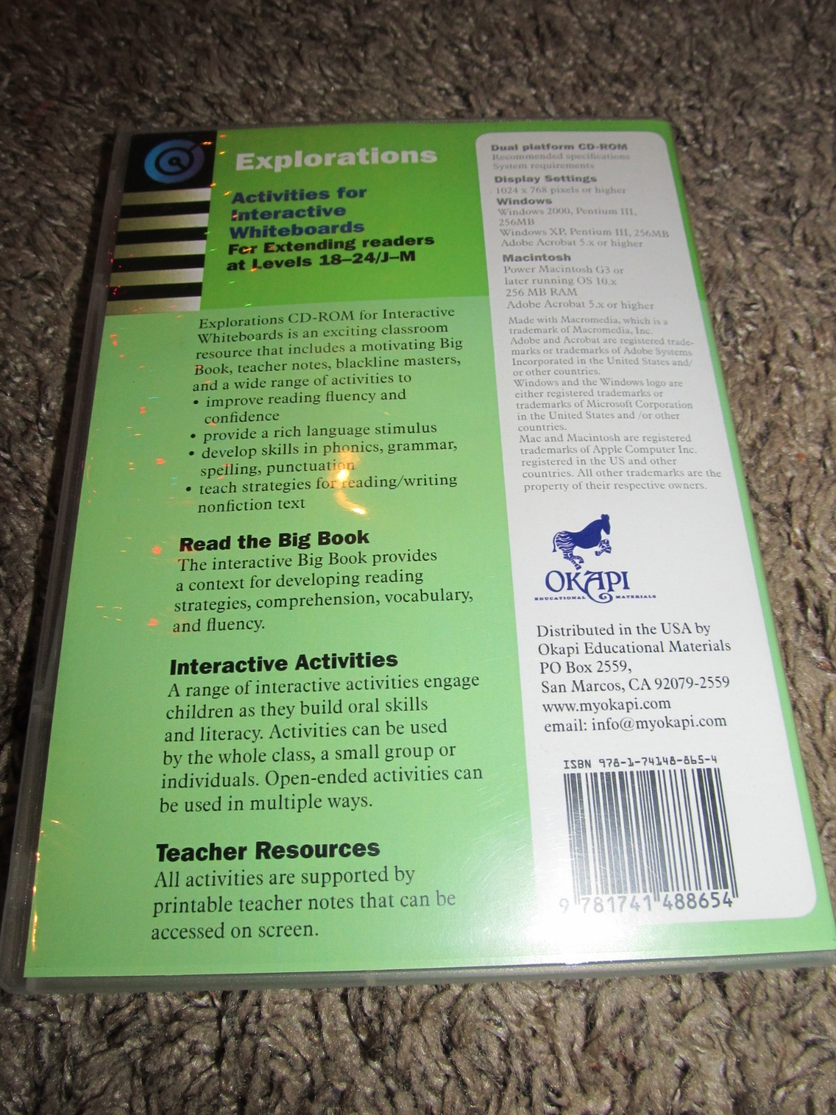 Explorations Activities Interactive Whiteboards CD-Rom How Spiders Catch Food
