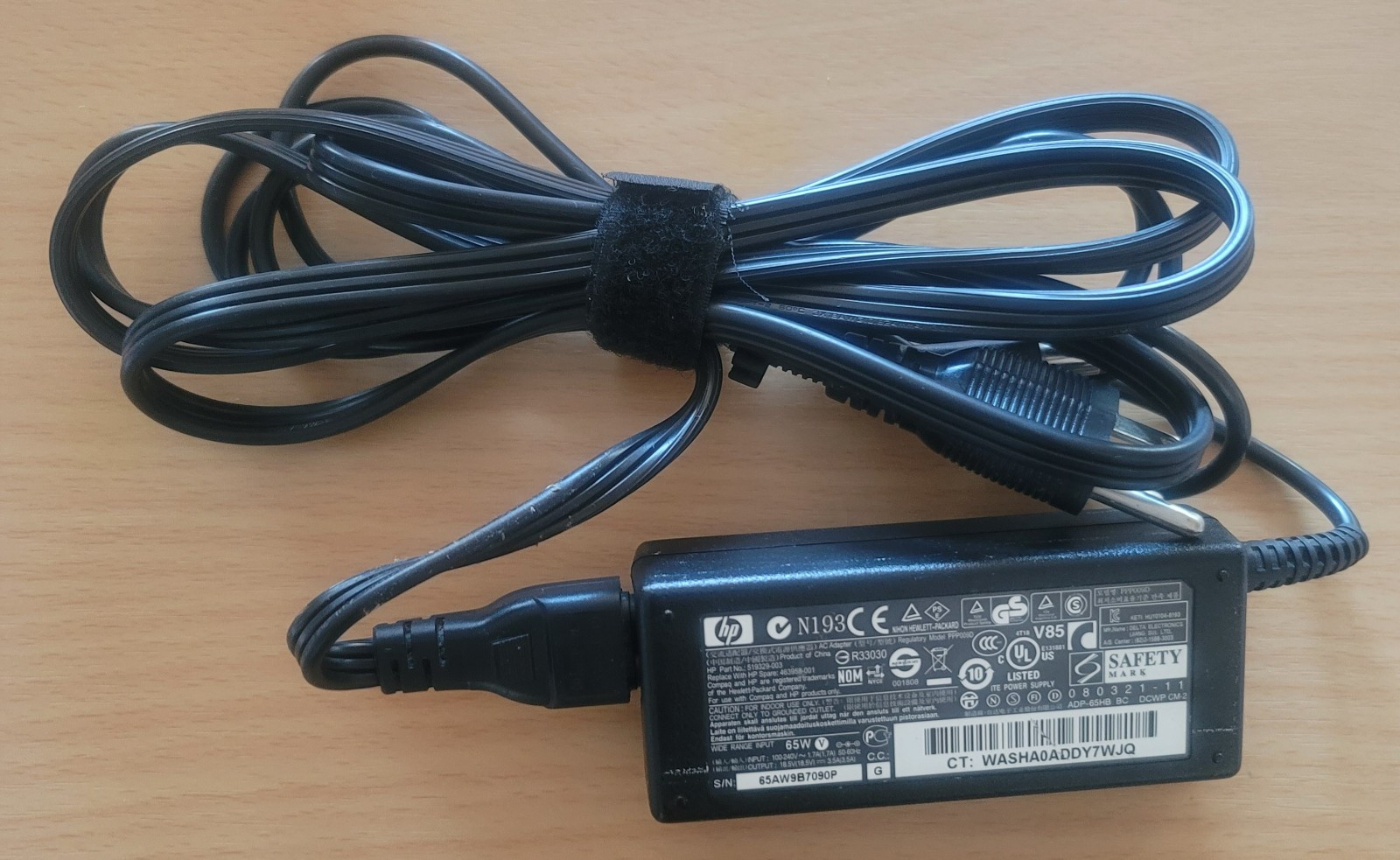 Original Genuine HP 65W AC Power Adapter Charger 519329-003 463958-001 TESTED