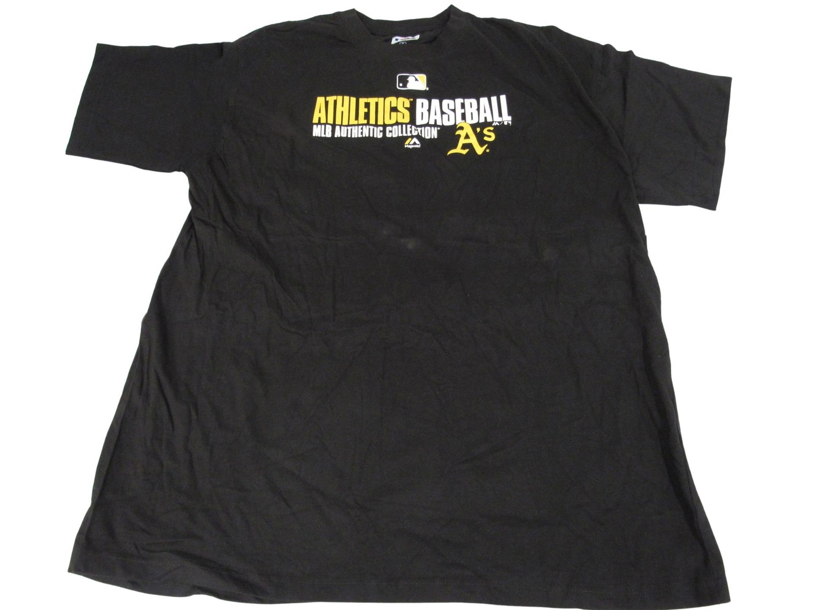 New Oakland Athletics A's Mens Big & Tall Sizes 4XL-5XL Majestic Black Shirt