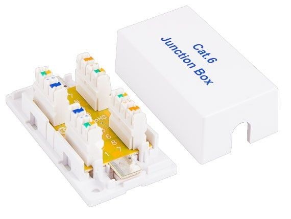 Cat5e / Cat6 Junction Box, 110 Punch Down Style