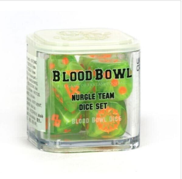 Blood Bowl Nurgle Team Team Dice Set Warhammer Games Workshop new