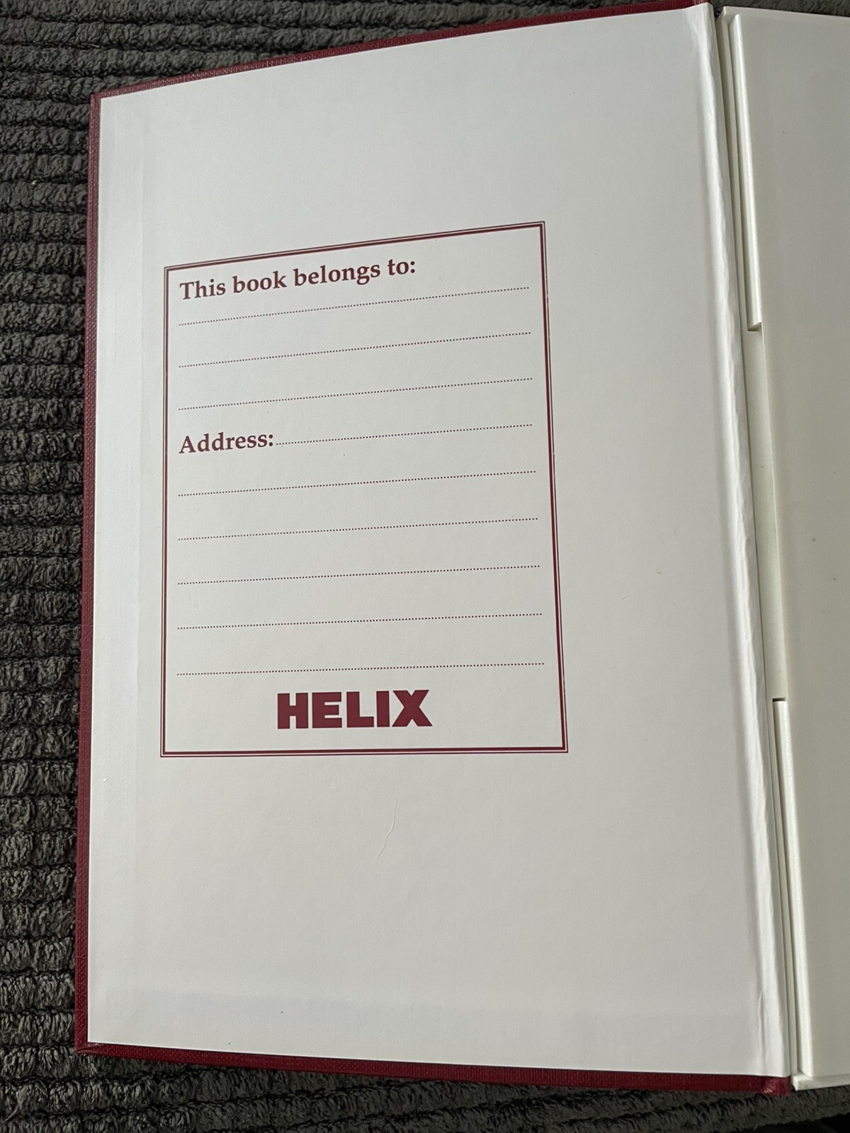 HELIX Book Safe Lock includes 2 keys Security safe disguised as book