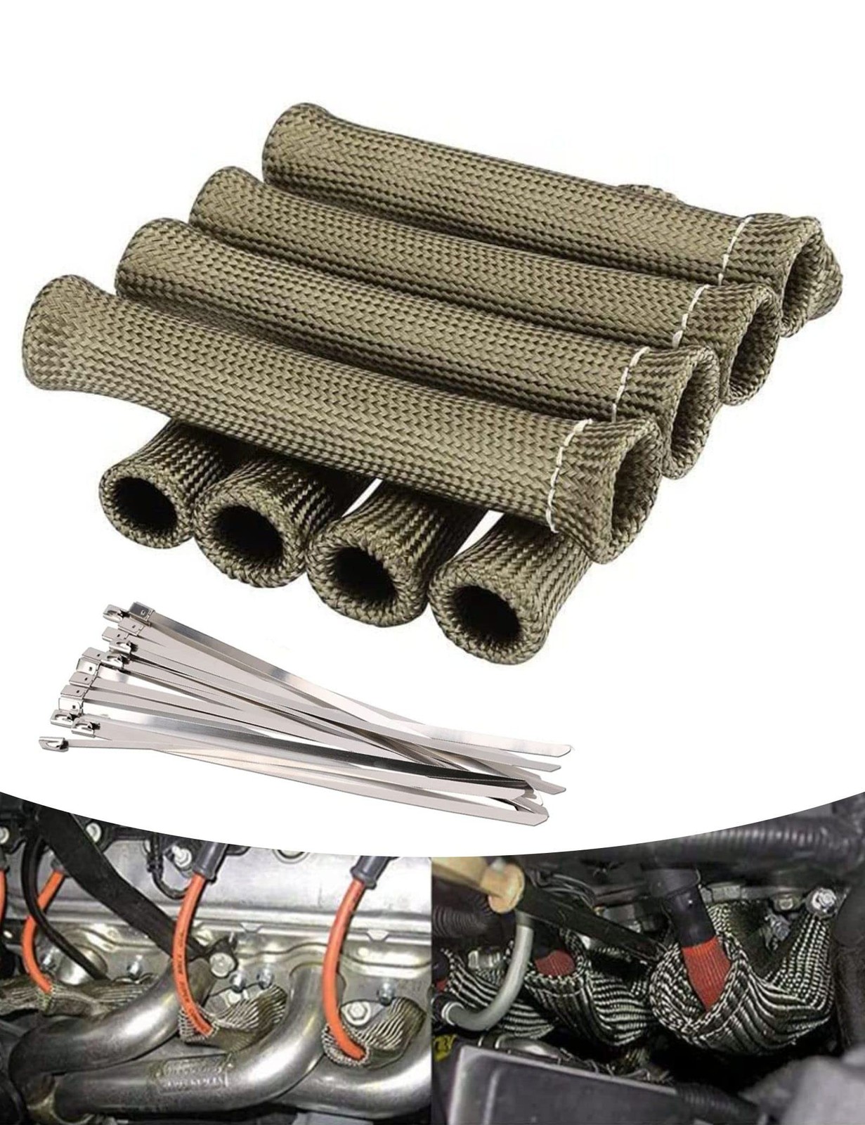 Spark Plug Wire Heat Shield Spark Plug Wire Boots Heat Shield Prote... Fast Ship