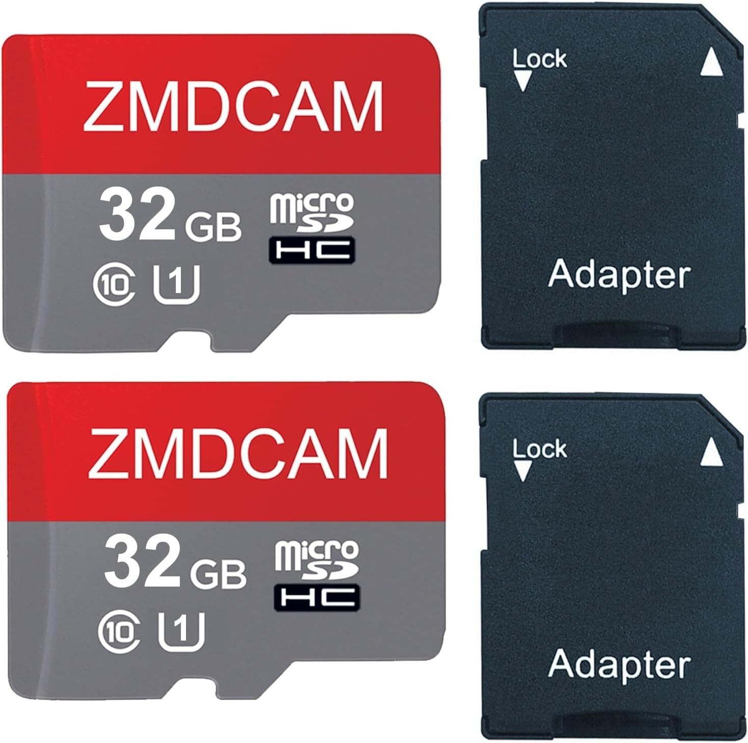 32GB Micro SD Cards - 2-Pack, Waterproof & High-Speed for Cameras & Consoles