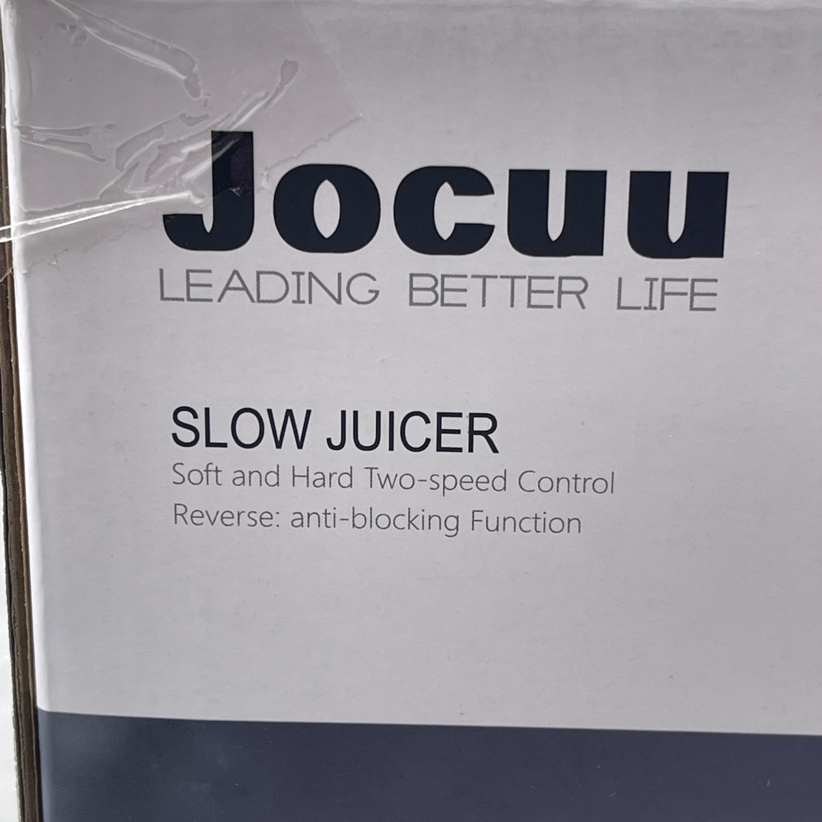 Jocuu Slow Masticating Juicer Two Speed 90% Juice Yield Anti Block Function