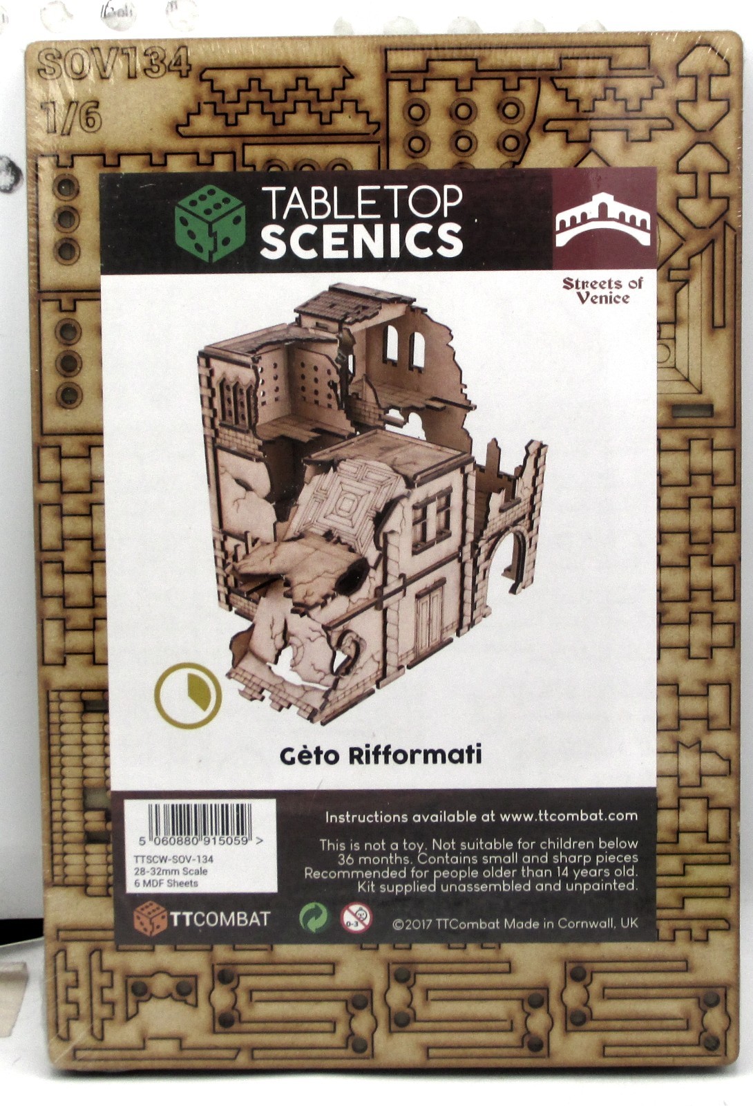 TTCombat TTSCW-SOV-134 Gèto Rifformati (Streets of Venice) Ruins Terrain Kit