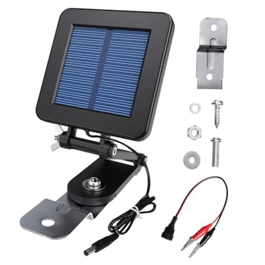 6V Solar Panel for Deer Feeder, Efficient Solar Panel Charger w/Adjustable