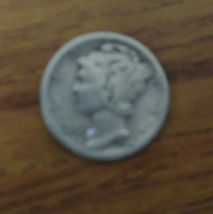VG+ 1925-S Mercury 90% Silver Dime