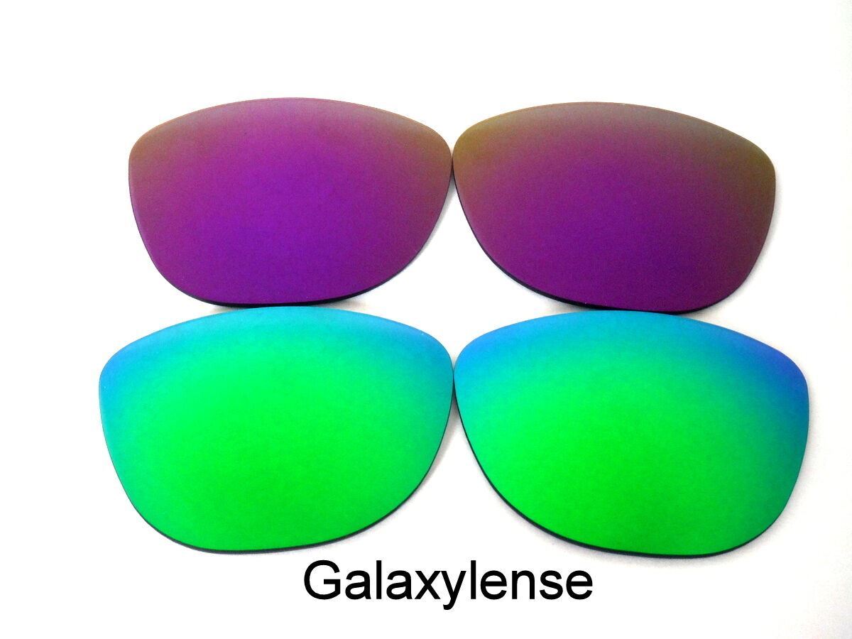 Galaxy Replacement Lens For Oakley Frogskins Sunglasses Green&Purple Polarized