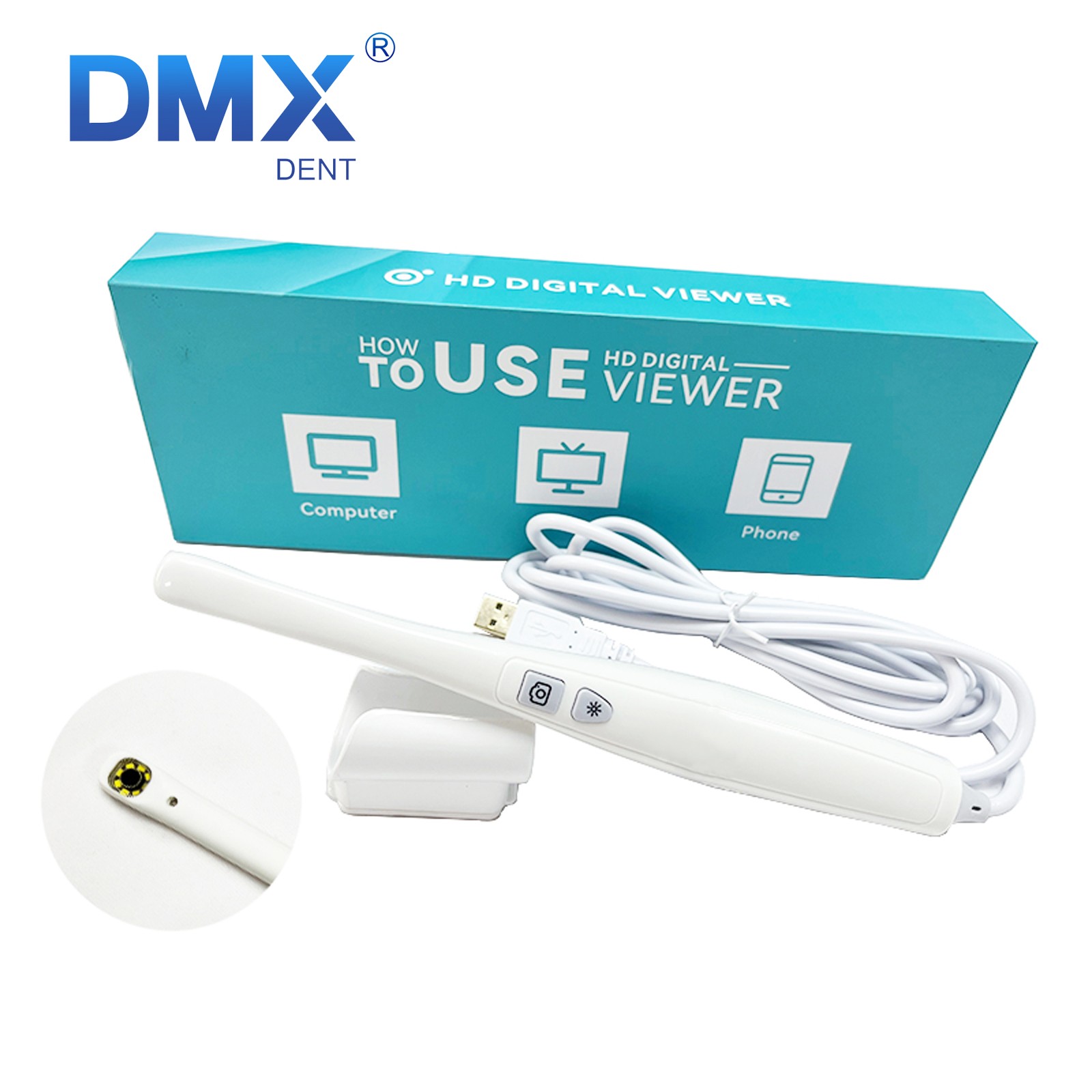 MD740 Type Dental Intraoral Camera Endoscope USB Digital Imaging 8 million pixel