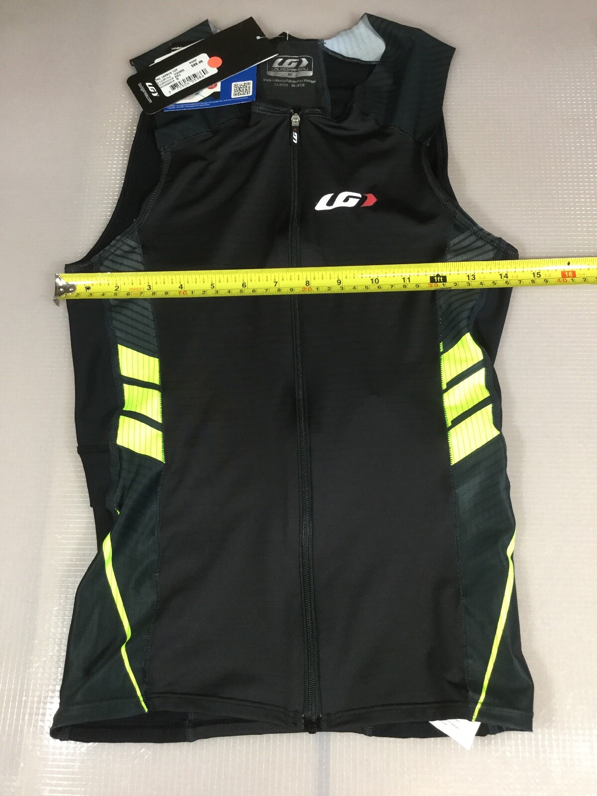 Louis Garneau Carbon Tri Triathlon Top Medium M (6950-10)
