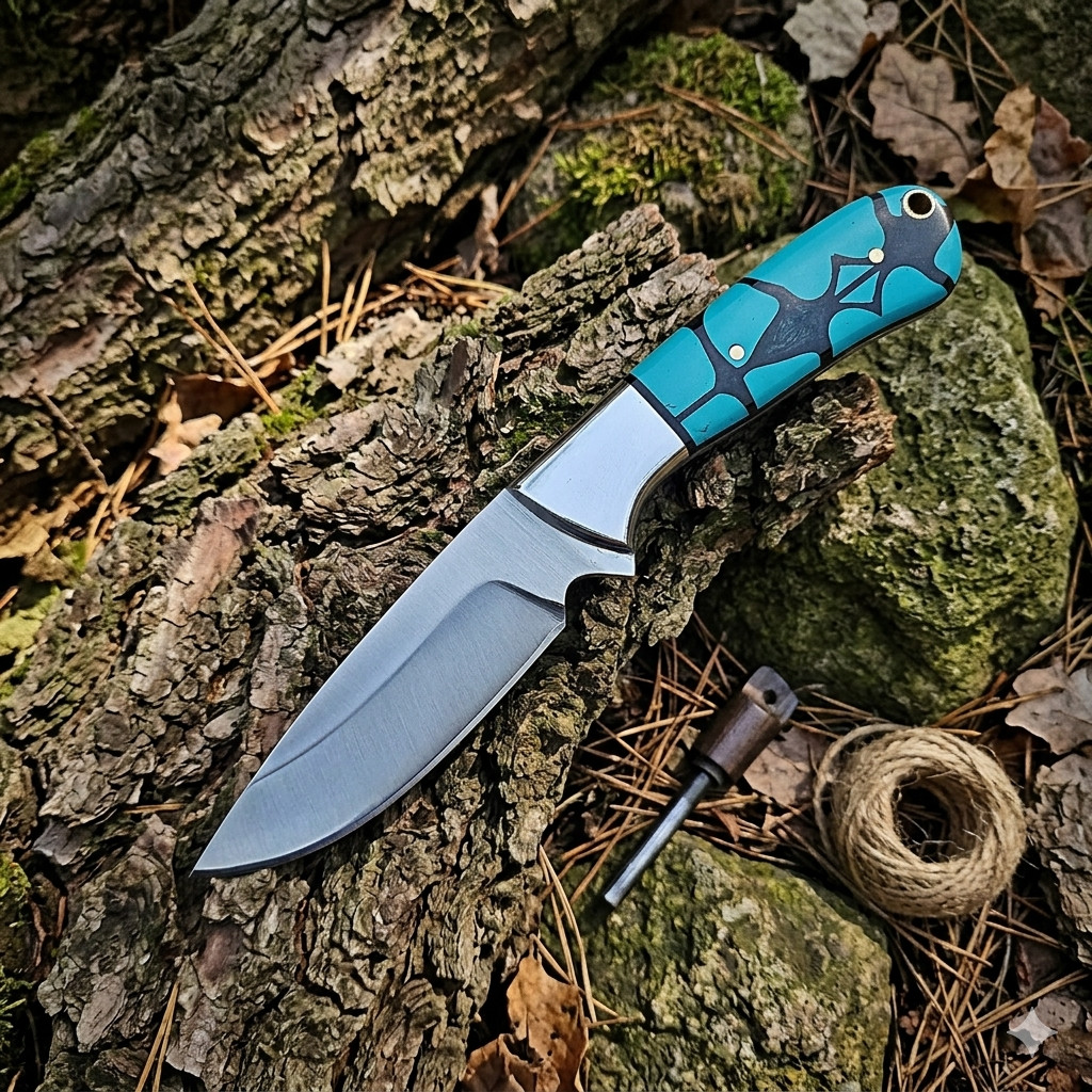 Fixed Blade Hunting Carry Knife D2 Steel Blade Bushcraft Knives, Scout Knives
