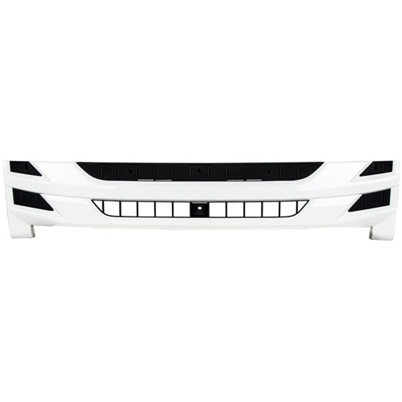 ABS Plastic Wide Front Grille With Black Grille Opening Accent For Isuzu NPR