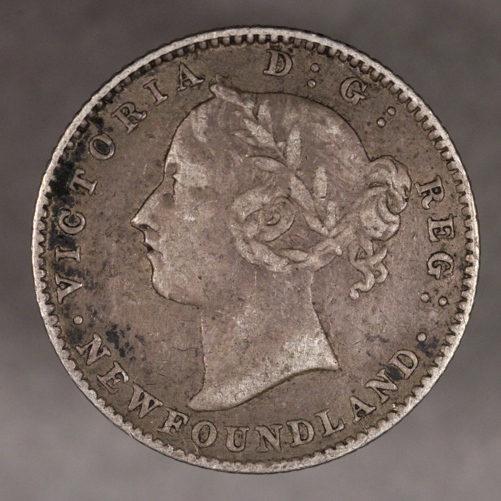1890 Newfoundland Silver 10 Cents
