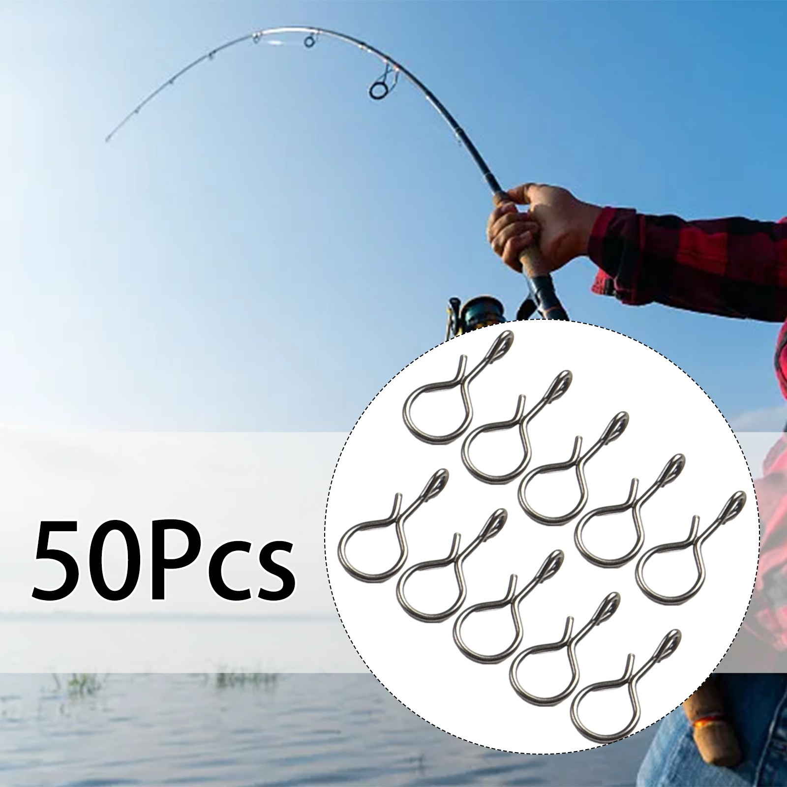 Upgrade Your Fly Fishing Gear with These No Knot Snap Connectors Pack of 50pcs