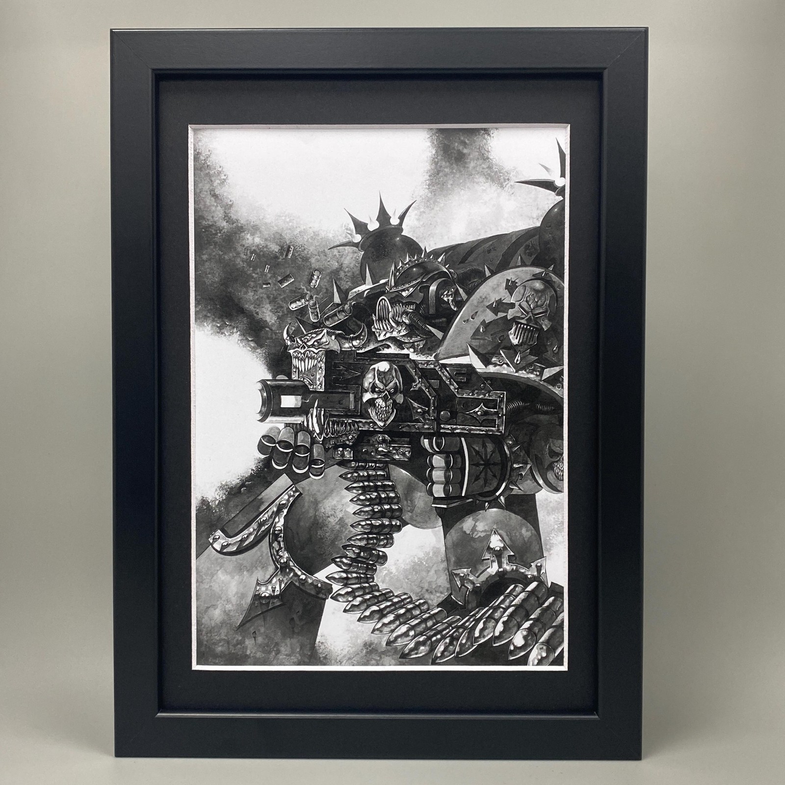 FRAMED IRONS WARRIORS ART CHAOS SPACE MARINES HORUS HERESY WARHAMMER 40,000 40K