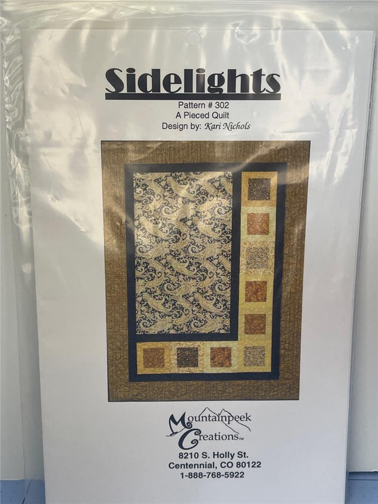 MOUNTAINPEEK CREATIONS - Quilt Pattern -SIDELIGHTS #302 - 46.5" x 62.5"