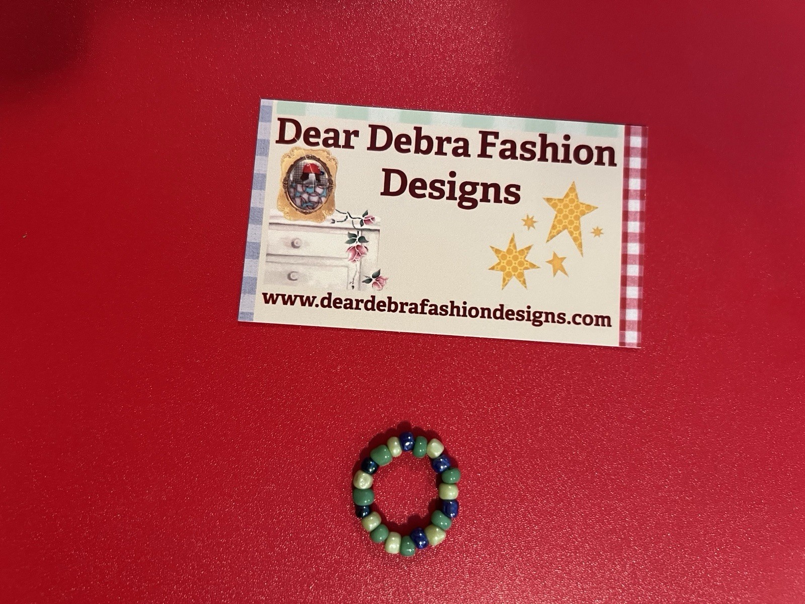 Beaded Ring One Size Fits All