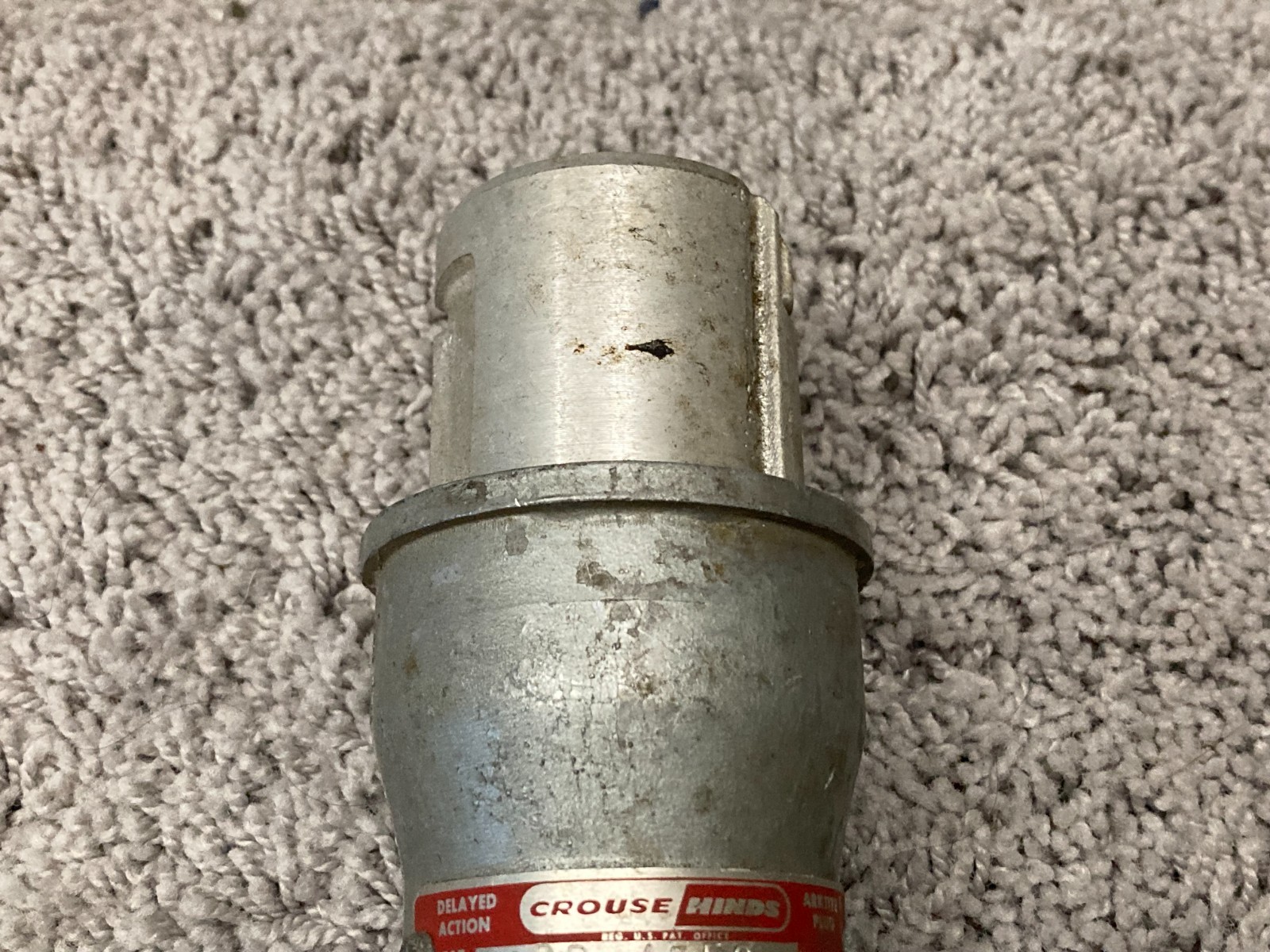 Vintage CROUSE-HINDS CRP4553 ARKTITE EXPLOSION-PROOF DELAYED-ACTION PLUG