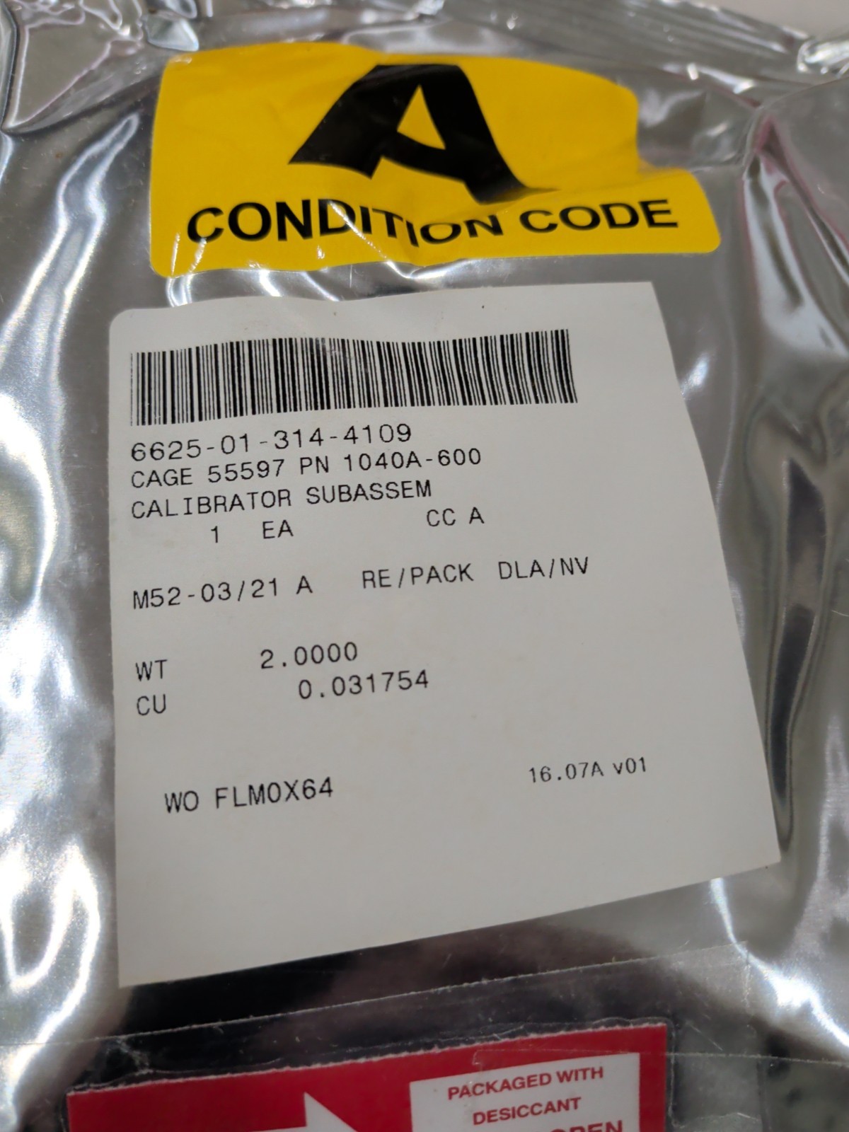 Arbiter Systems 1040A-600 Handheld Remote Control Unit NSN 6625-01-314-4109 NOS