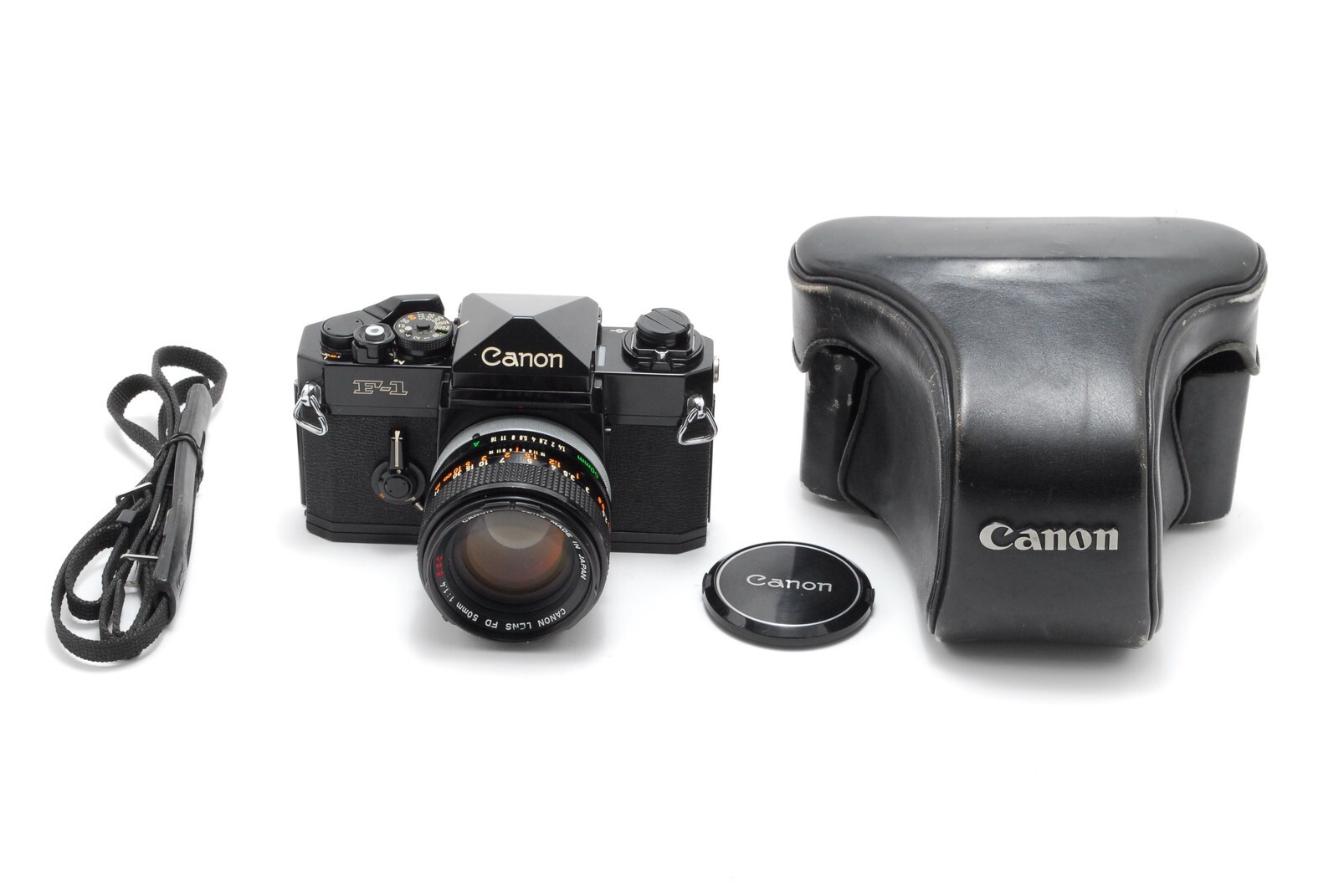 Late [ NEAR MINT ] Canon F-1 SLR Film Camera FD 50mm F1.4 SSC s.s.c. From JAPAN
