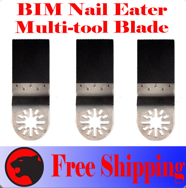 3 Pcs Nail Eater Oscillating MultiTool For Dremel Multi-max Bosch Multi-x Ridgid