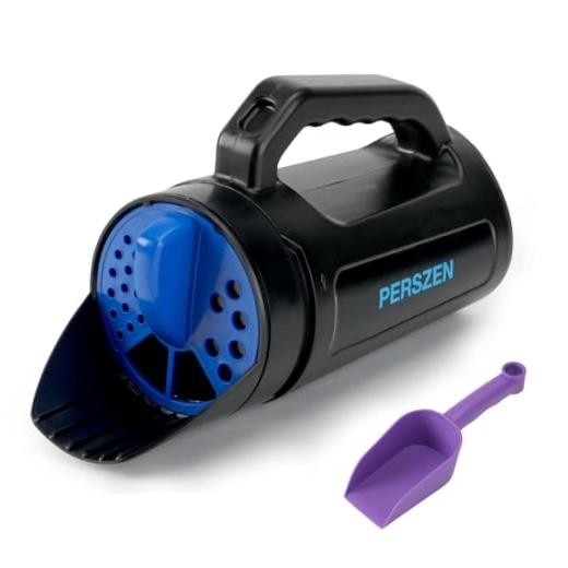 PERSZEN Handheld Spreader for Fertilizer, Grass Seed and Ice Melt, Multi-Use