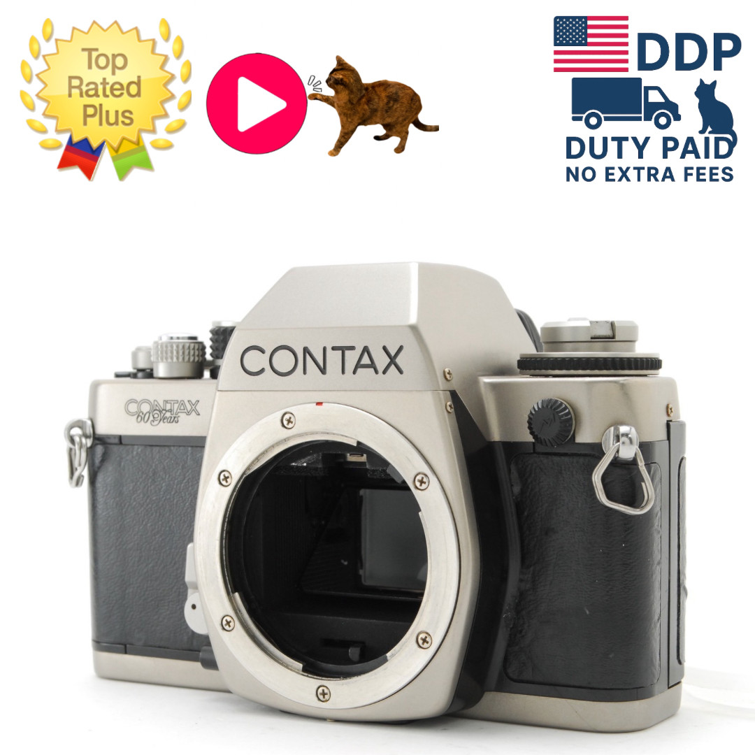 [Near MINT] Contax S2 60 Years Model 35mm SLR Film Camera Silver Body From JAPAN
