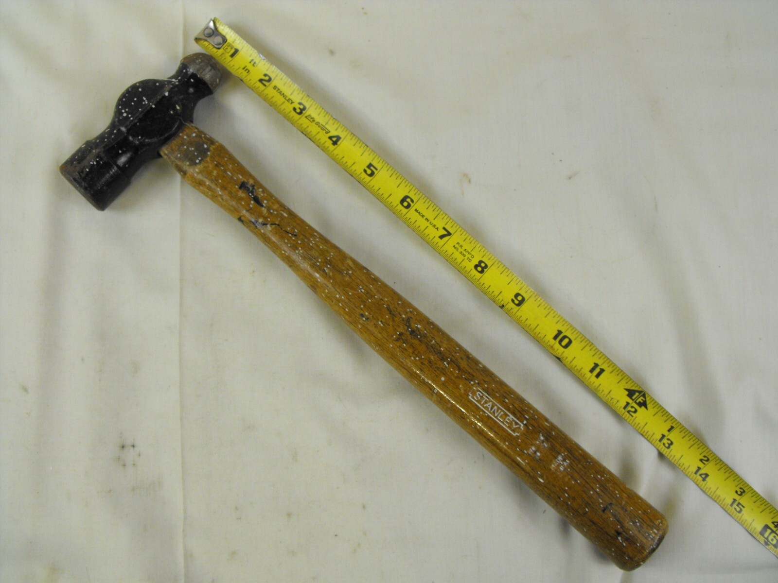 Vintage Stanley HC 310 Ball Peen Hammer - 14 inch, 1 lb. Head - Nice Shape USA