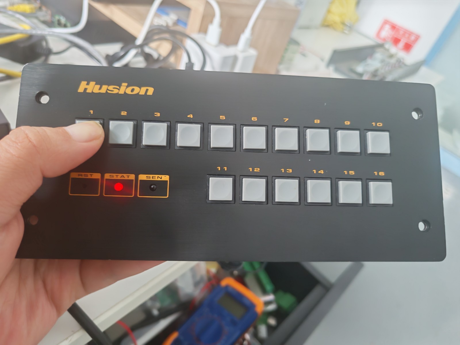 Husion 16 key programmable controller CCU CON16plus |Tcp Udp Rs232 Relay Test OK