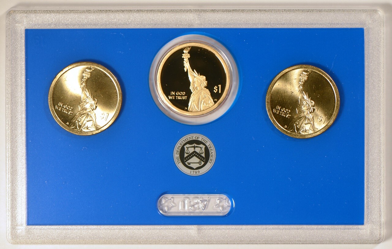 2018 Innovations Dollars Set of 3 US Mint First Year of Issue with Box for Proof