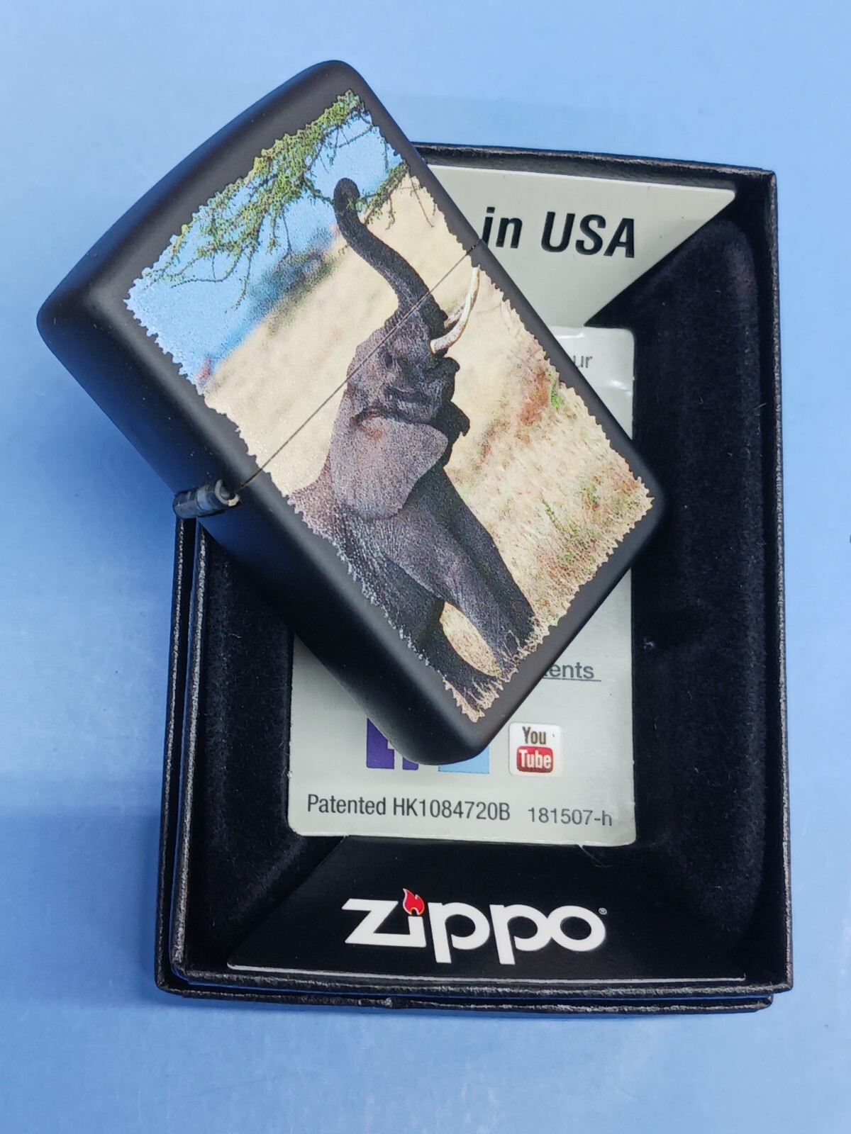 Zippo Elephant Black Matte 28666