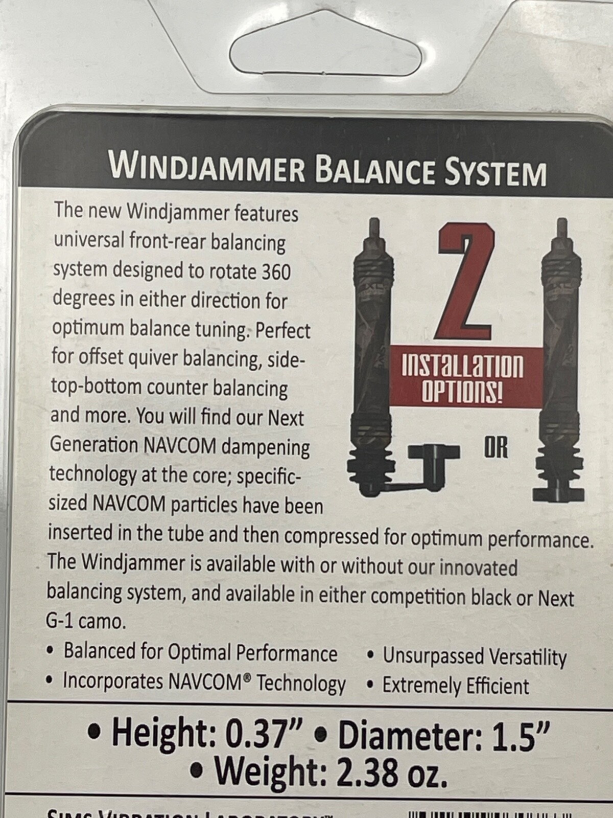 SVL Limbsaver Windjammer Balance System 3076