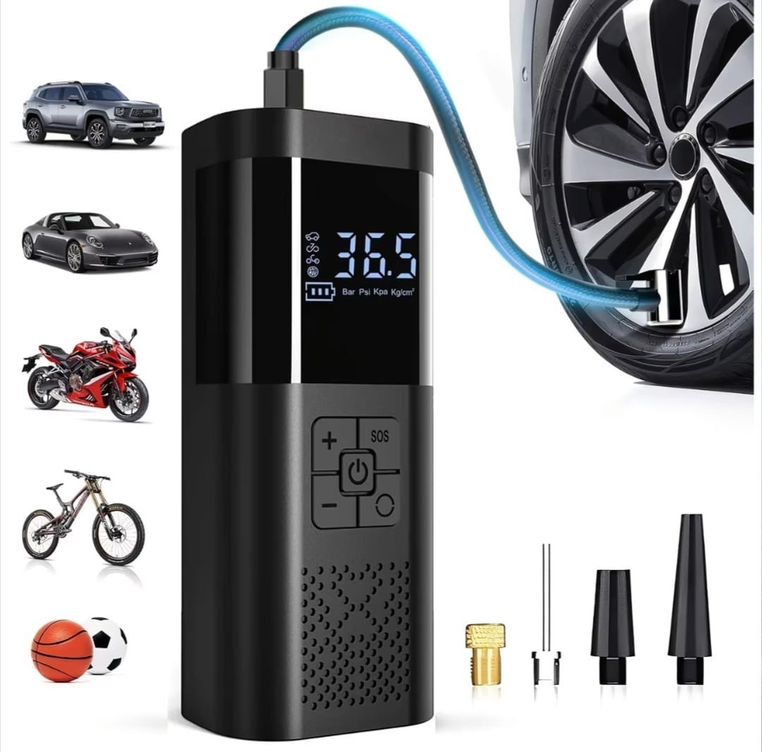 Portable Car Air Compressor 3X Faster 150PSI Cordless Tire Inflator Pump