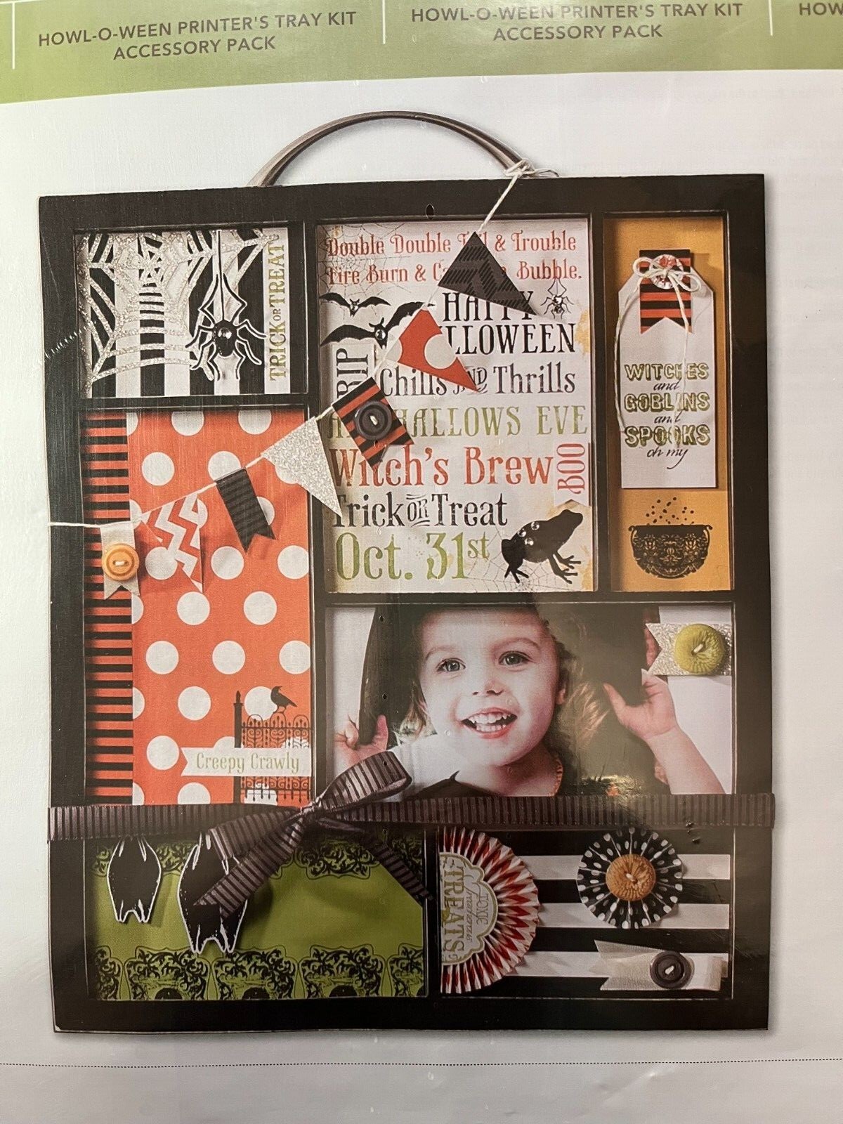 Stampin' Up Howl-O-Ween Printer’s Kit Accessory Pack New in Sealed Package