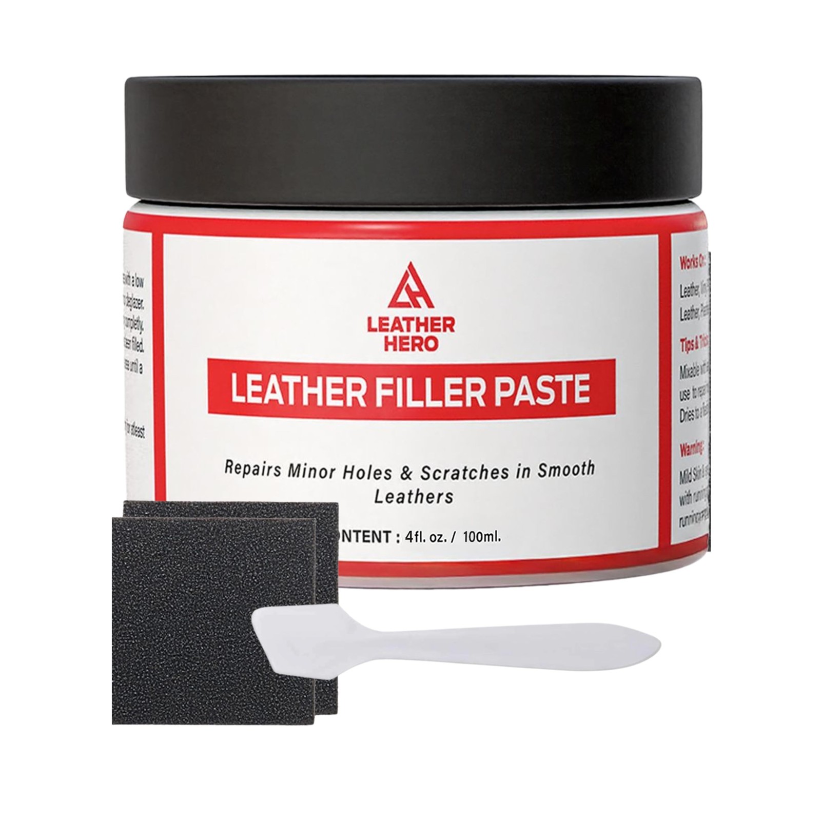 Leather Filler for Filling or Repairing Holes, Tears, Cracks, Scratches, for ...
