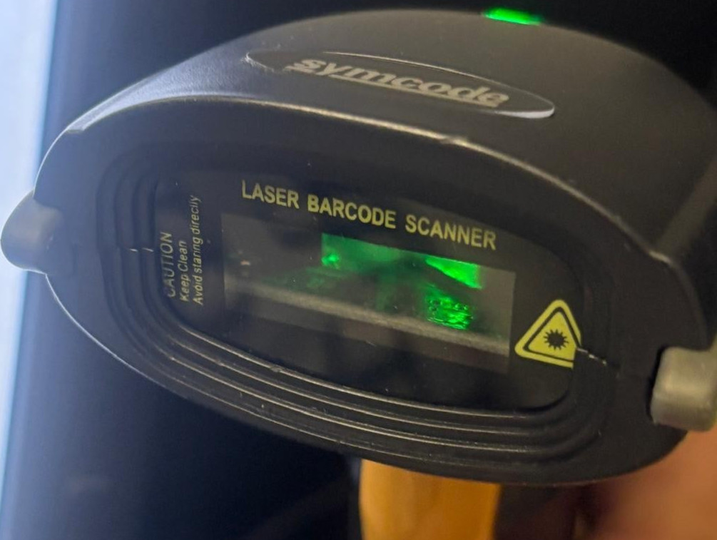 Lot of 2 Symcode Laser Barcode Scanner MJ-4209 with USB-A cable