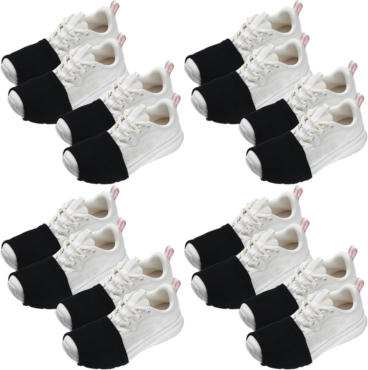 8 Pairs Socks for Dancing on Smooth Floors Dance Socks over Sneakers Dance Shoe